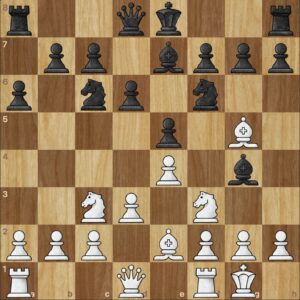 Schach Angriff mit Läufer und Springer