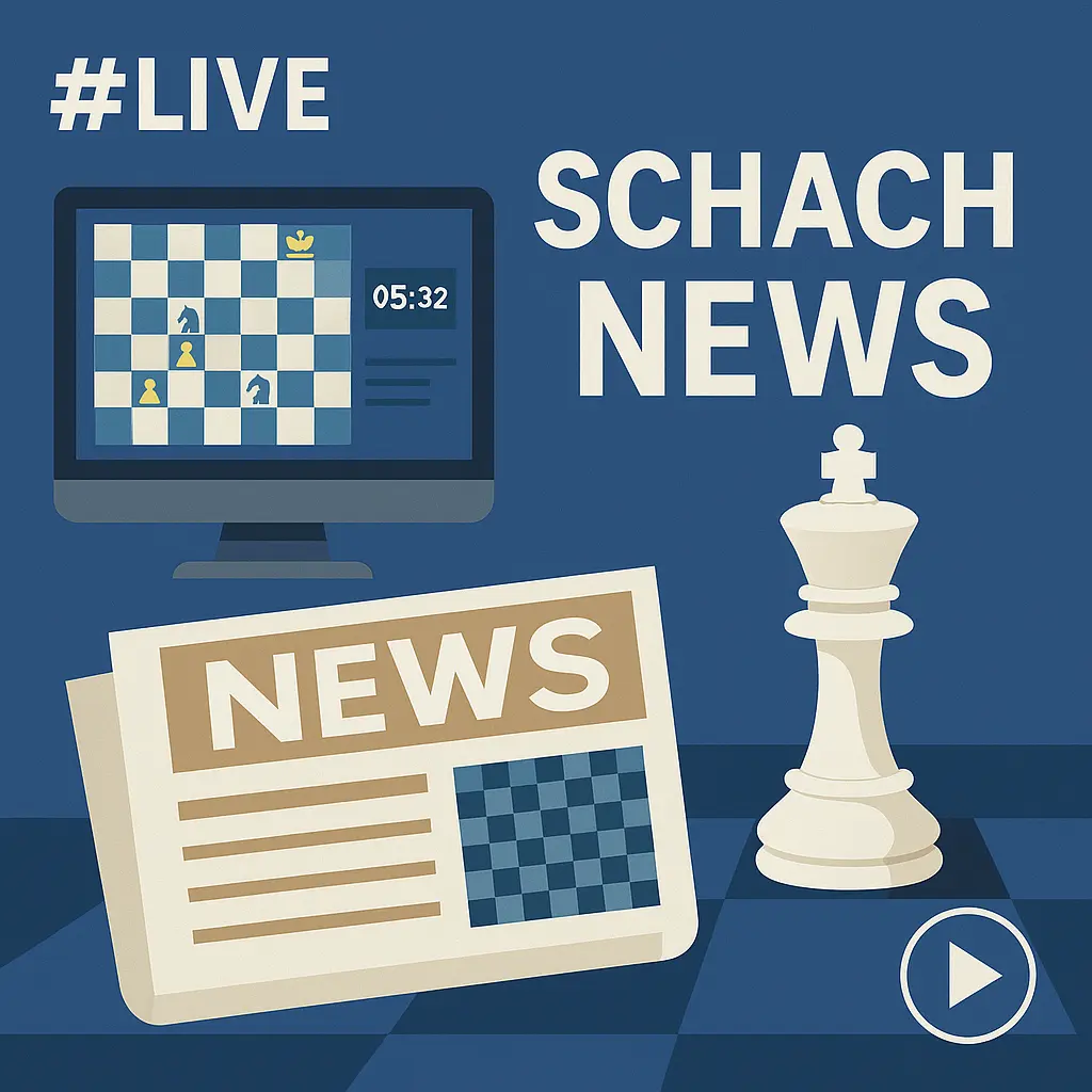Ein modernes Schachbrett mit Figuren in Bewegung, symbolisch für den Neuanfang und die Dynamik des Schachspiels – Schach als neues Leben entdecken.